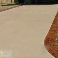 Driveway w stamped edge Driveway w stamped edge