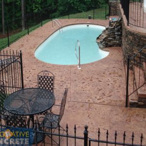 Stamped Pool Deck After wDC